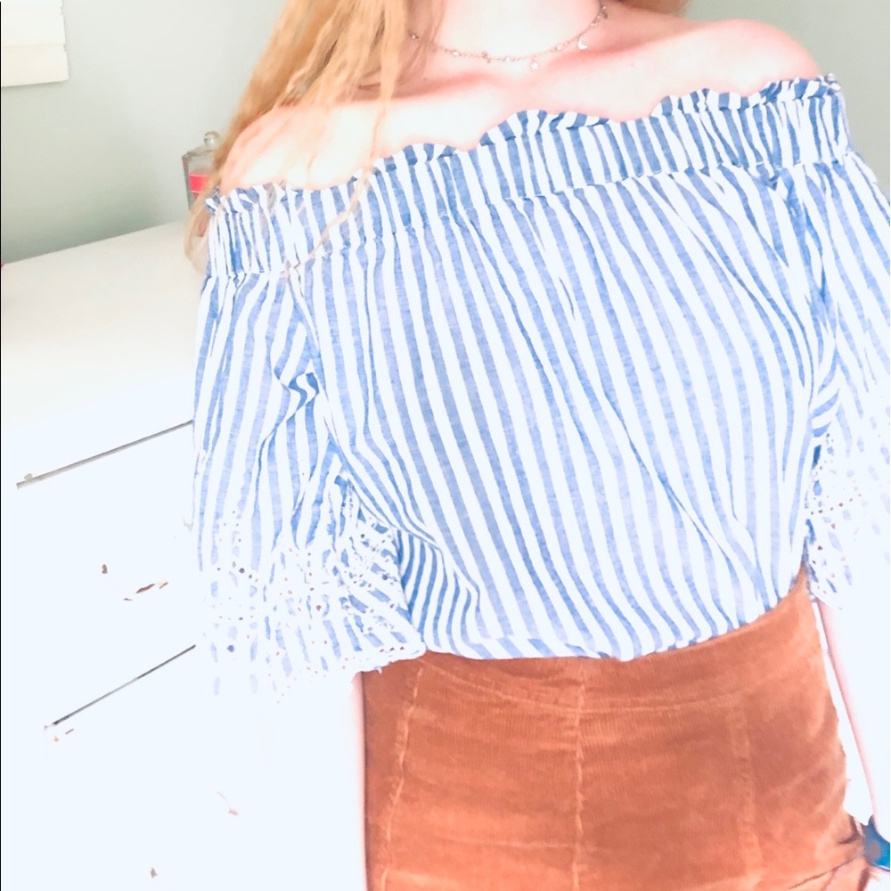 Off the shoulder breezy top